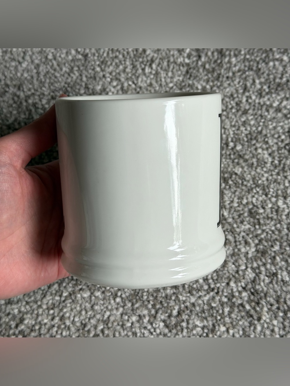 Threshold Monogrammed Porcelain Mug - L - Picture 2 of 9